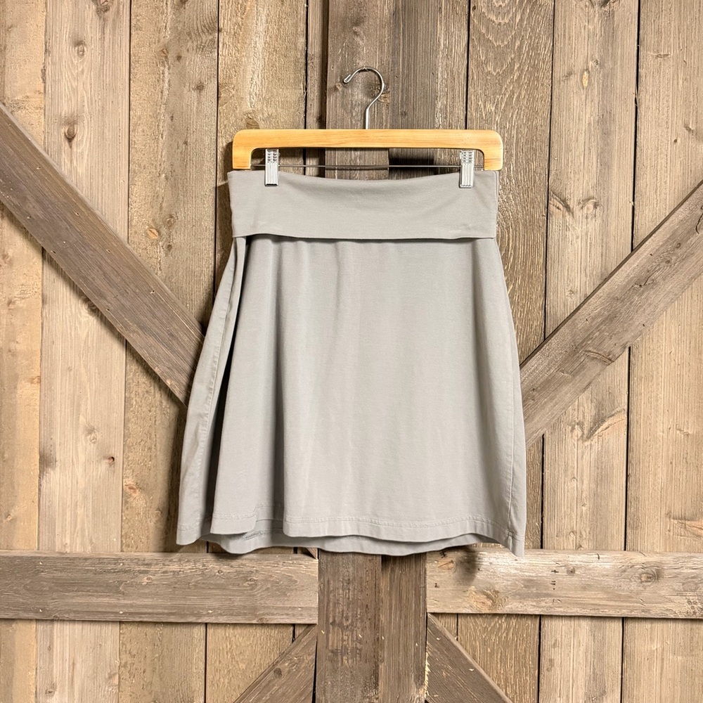 Merona Light Gray A-Line Skirt
